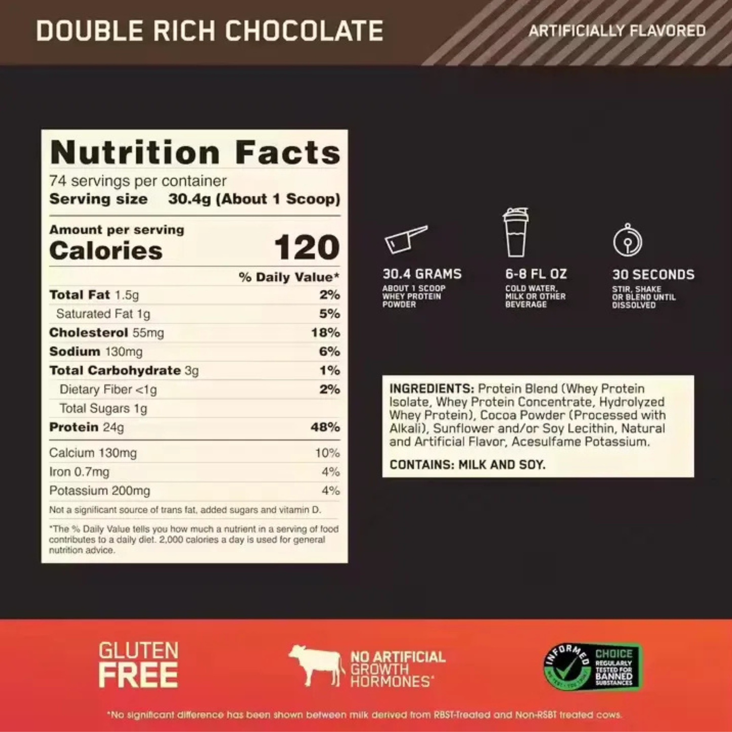 Proteína Premium Sabor Chocolate Doble (900g)